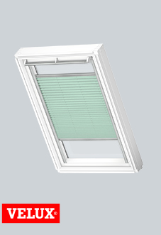 Flying Pleated, 1281 Mint Green - VELUX Loft Blind